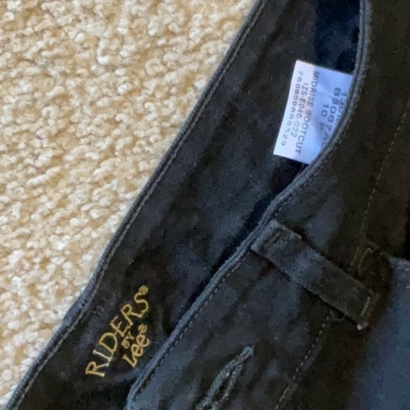 Women’s Size 10 Daisy Fuentes Jeans & Riders by Lee Black Pants Bundle - Picture 4 of 5